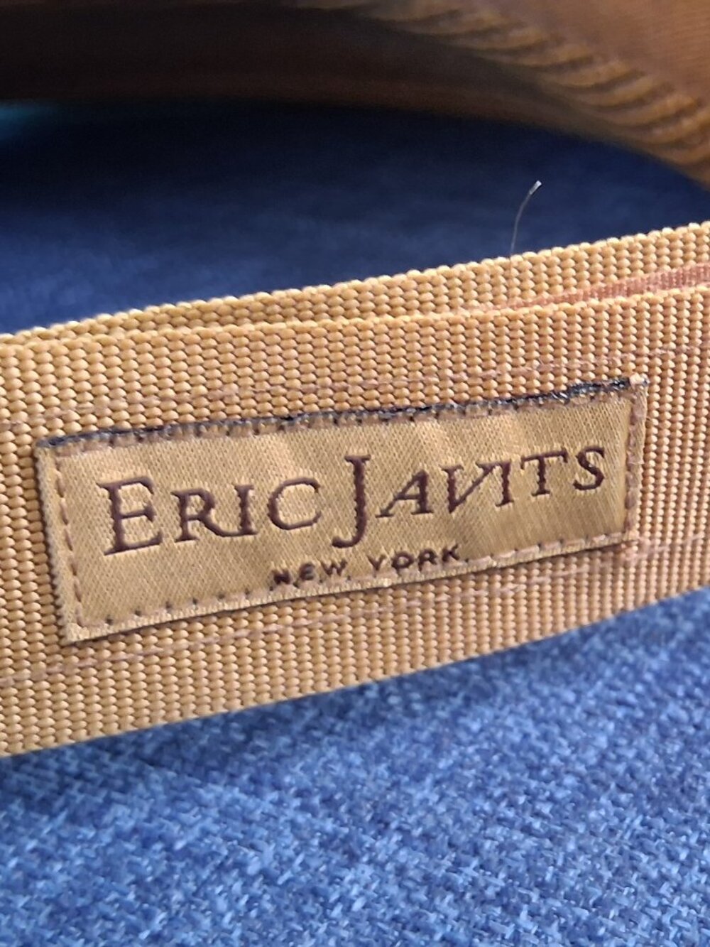 Eric Javits Wide Brim Straw Visor Sun Hat - Brown - Picture 6 of 11